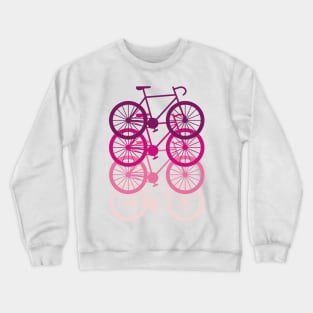 Bikes Pink Crewneck Sweatshirt